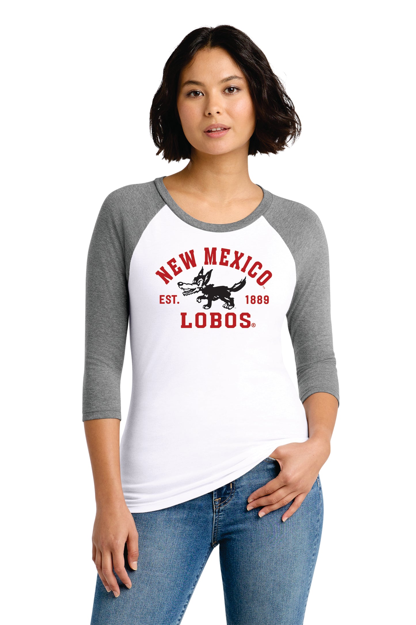 District Women’s Perfect Tri 3/4-Sleeve Raglan