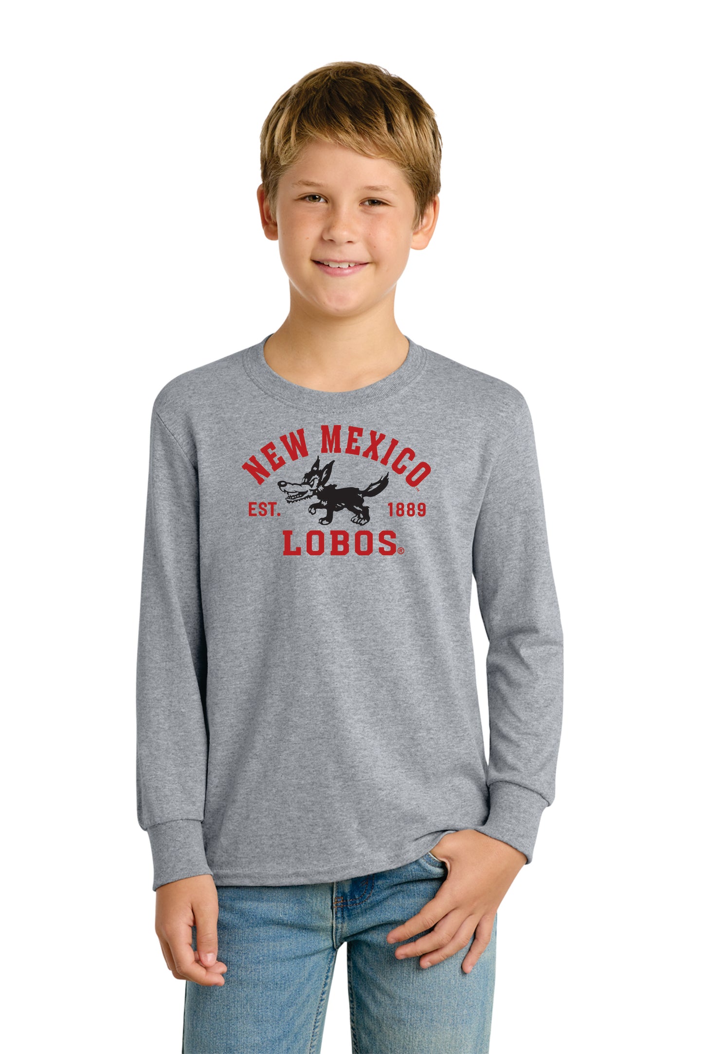 Youth Port & Company Long Sleeve Core Cotton Tee