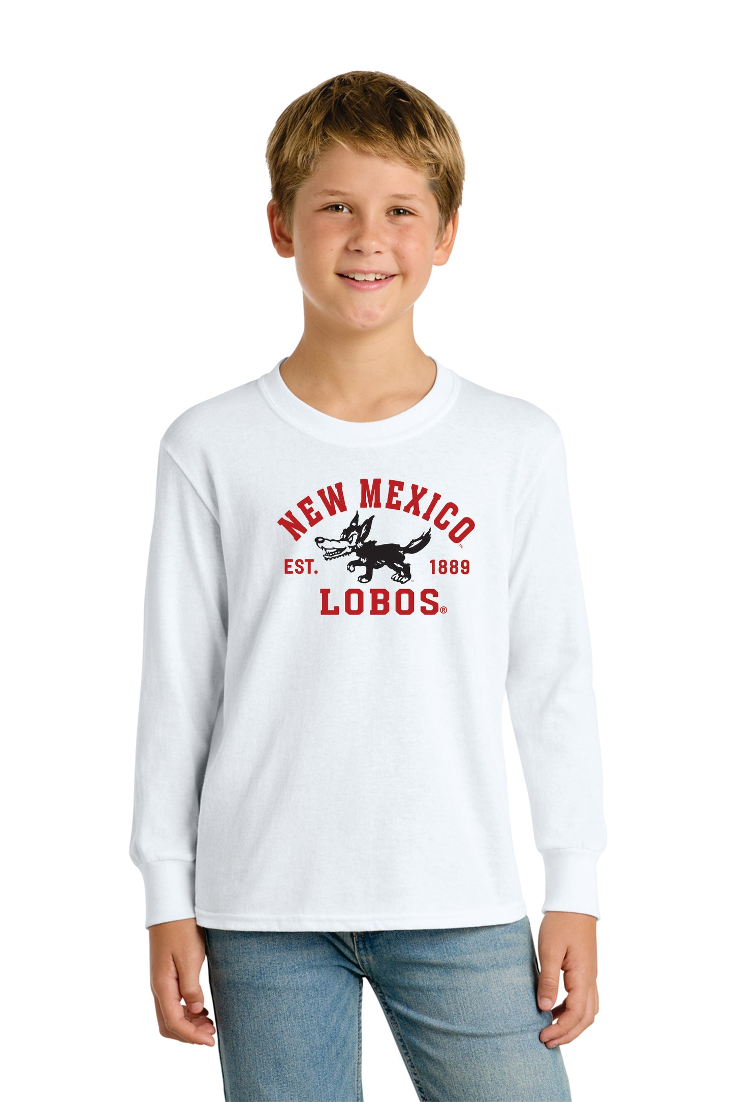 Youth Port & Company Long Sleeve Core Cotton Tee