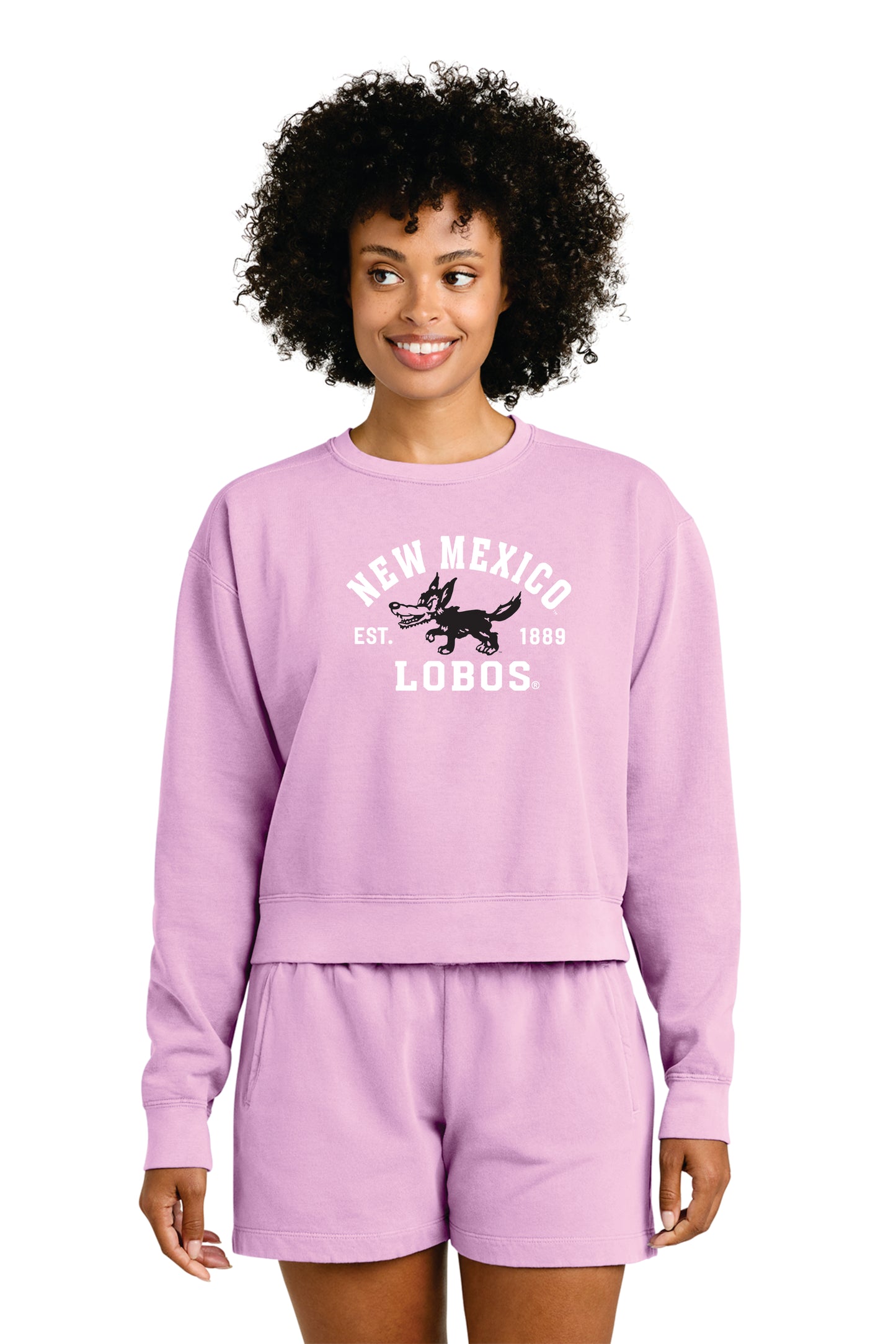 Comfort Colors Women's Garment-Dyed Mid-Length Crewneck Sweatshirt