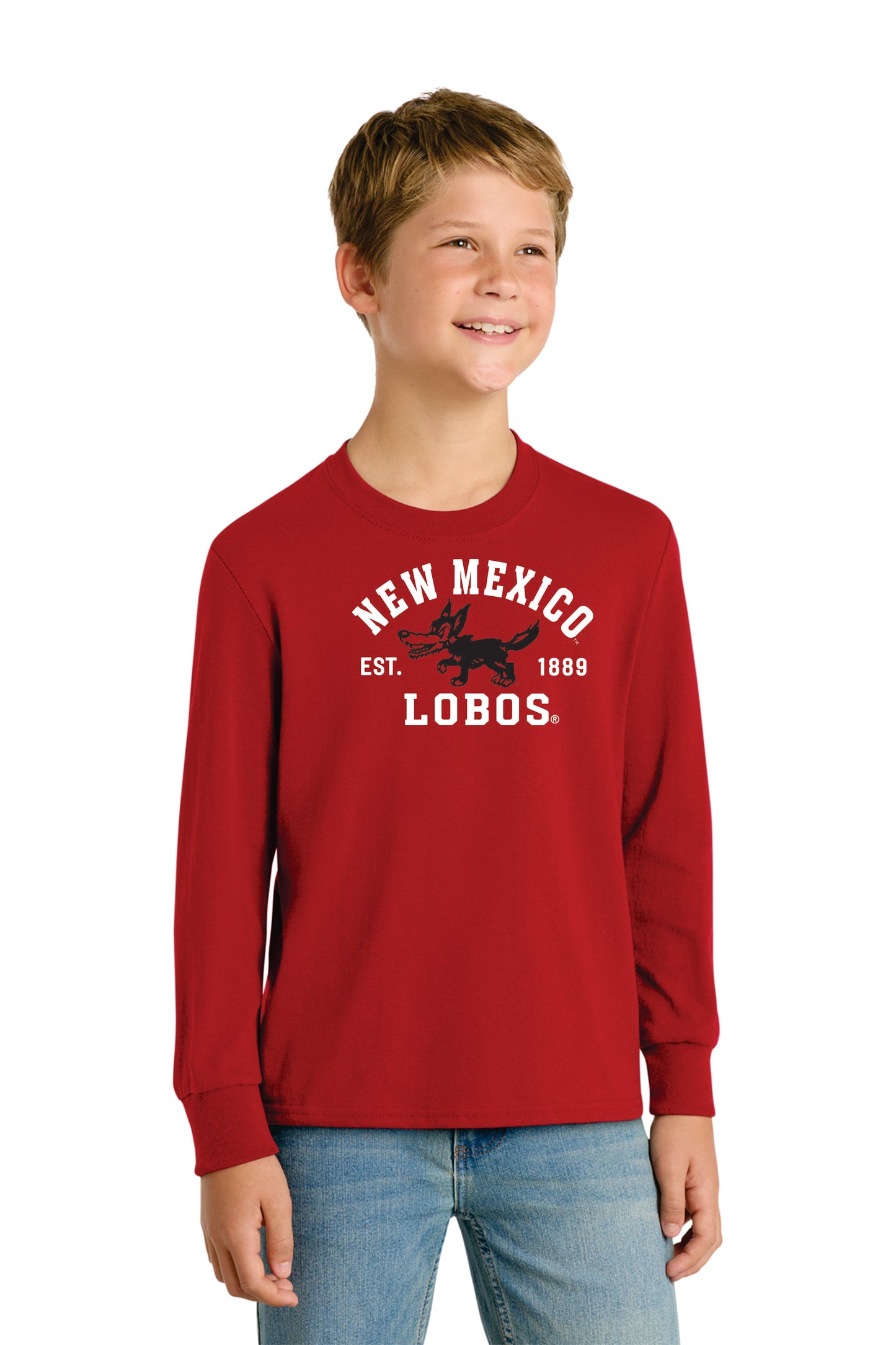 Youth Port & Company Long Sleeve Core Cotton Tee