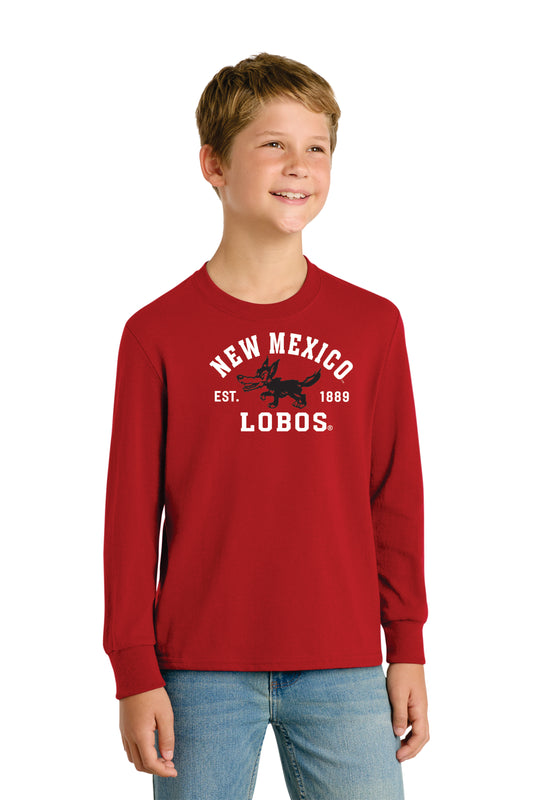 Youth Port & Company Long Sleeve Core Cotton Tee
